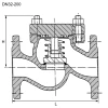 Steel spring-loaded check valve | KP-5509